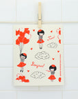 French Girl Swedish Dishcloth