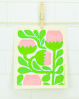 Modern Tulip Swedish Dishcloth
