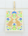 Rabbits Swedish Dishcloth