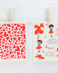 Hearts Swedish Dishcloth