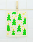 Christmas Trees Swedish Dishcloth