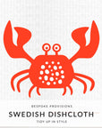 Crab Swedish Dishcloth - Bespoke Provisions