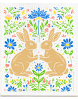 Rabbits Swedish Dishcloth
