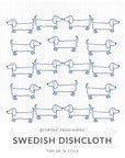 Dachshunds Swedish Dishcloth - BESPOKE PROVISIONS