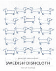 Dachshunds Swedish Dishcloth - BESPOKE PROVISIONS