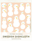 Snowmen Holiday Swedish Dishcloth - BESPOKE PROVISIONS
