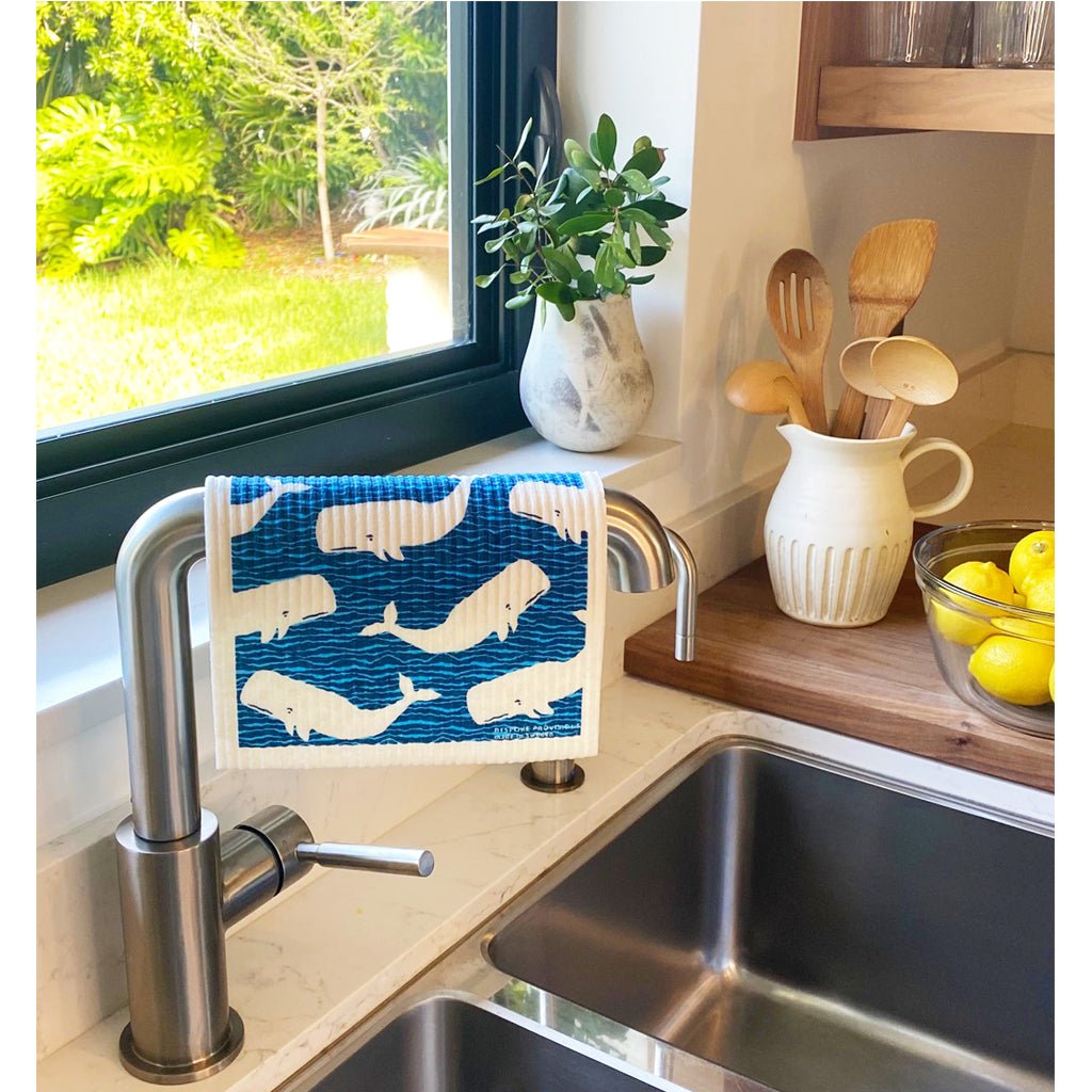Whales Swedish Dishcloth Super Cute, Eco Friendly and Reusable