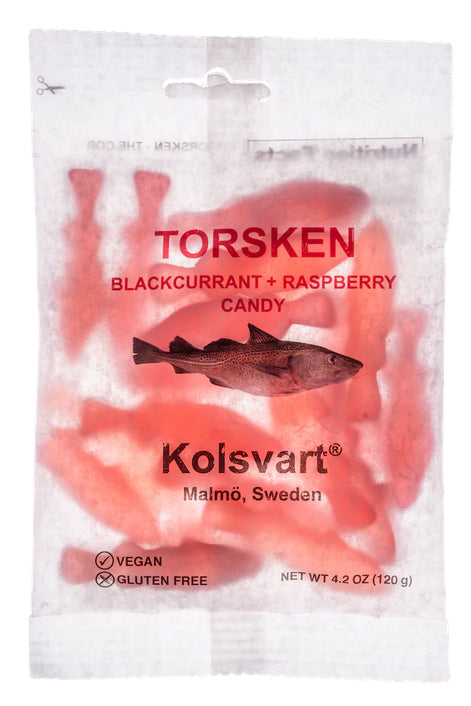 Blackurrant &amp; Raspberry Swedish Fish - TORSKEN by Kolsvart
