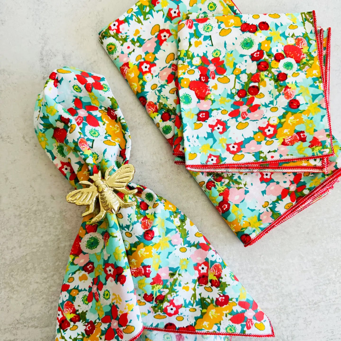 Dot &amp; Army Dinner Napkins