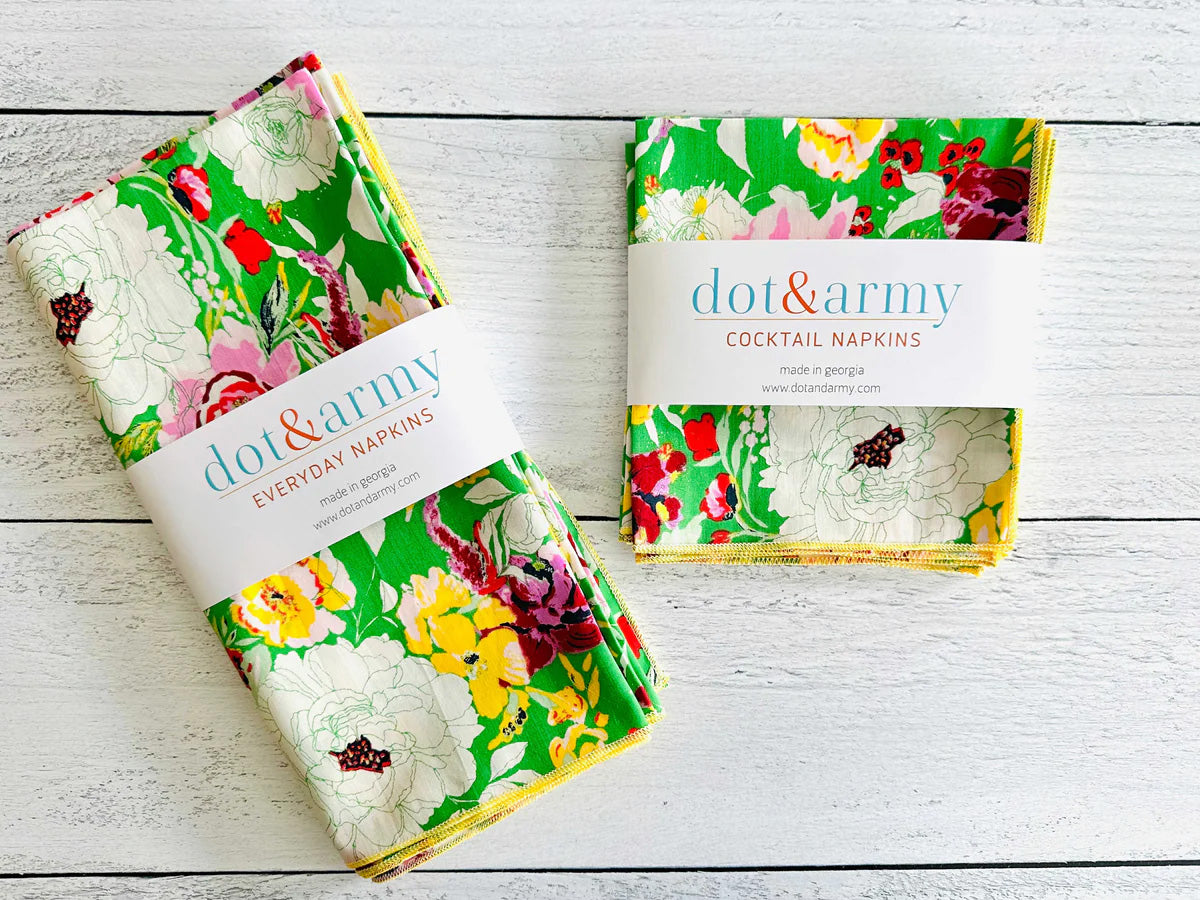 Dot and Army Cloth Napkins