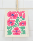 Hibiscus Swedish Dishcloth