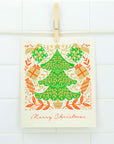 Merry Christmas Tree Swedish Dishcloth