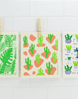 Tall Cactus Swedish Dishcloth