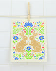 Rabbits Swedish Dishcloth