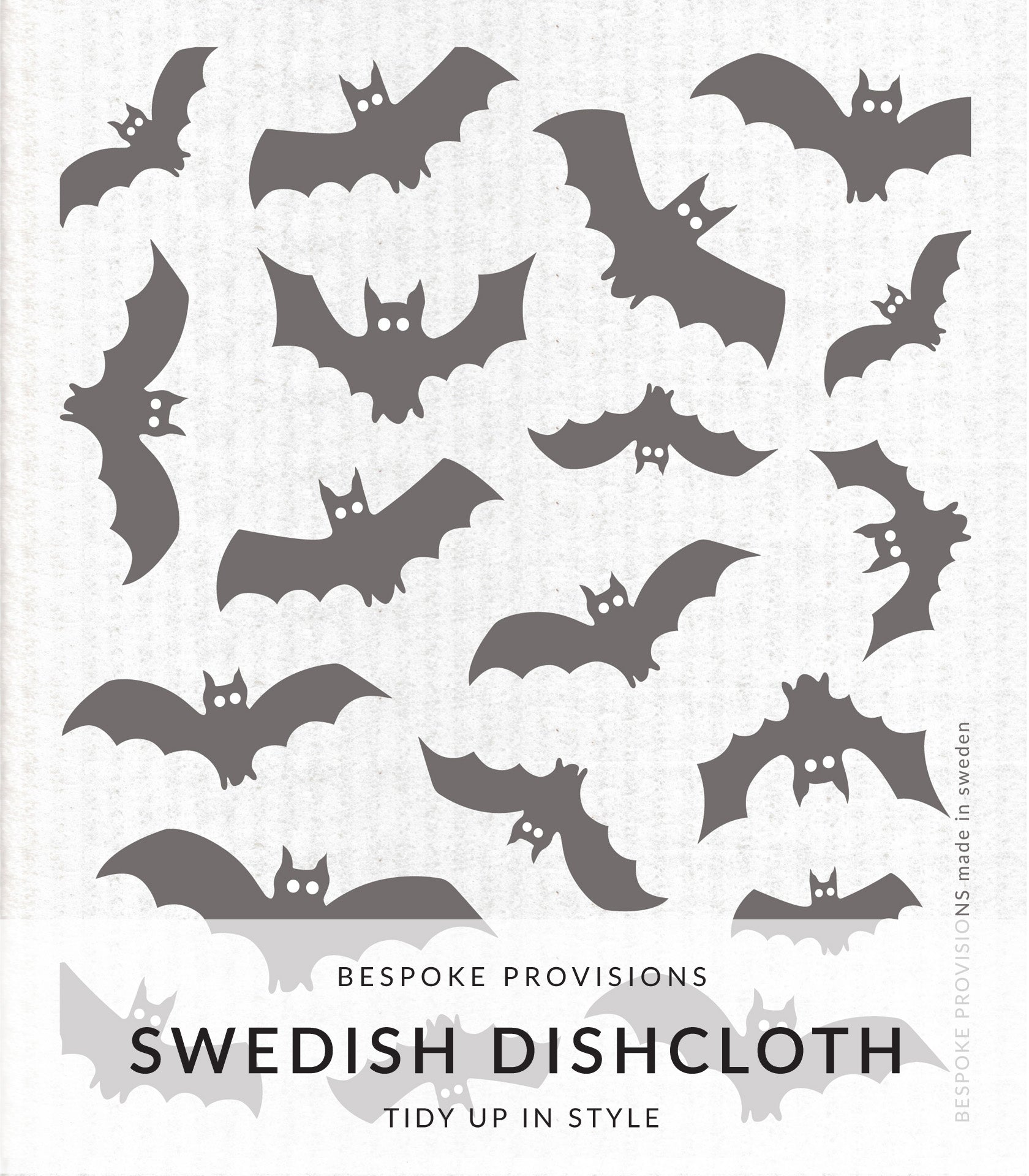 Bats Swedish Dishcloth - BESPOKE PROVISIONS