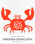 Crab Swedish Dishcloth - Bespoke Provisions