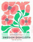 Hibiscus Swedish Dishcloth - BESPOKE PROVISIONS