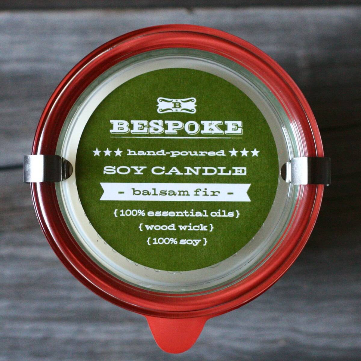 Balsam Fir Wood Wick Soy Candle - BESPOKE PROVISIONS