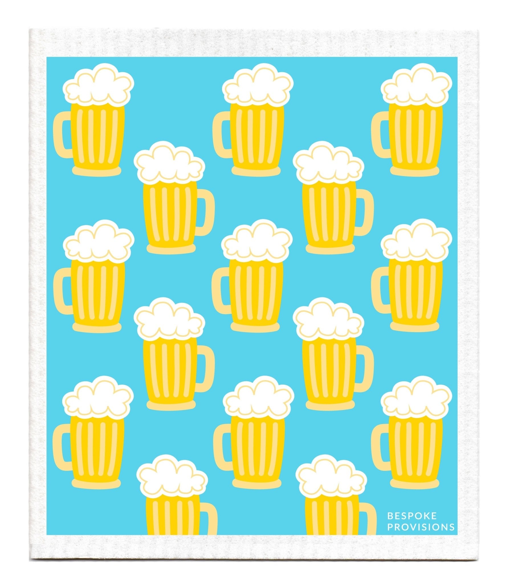 Beer Mugs Swedish Dishcloth - BESPOKE PROVISIONS