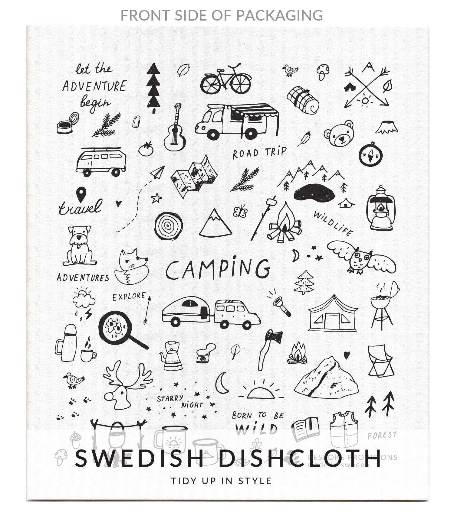 Camping Swedish Dishcloth - BESPOKE PROVISIONS