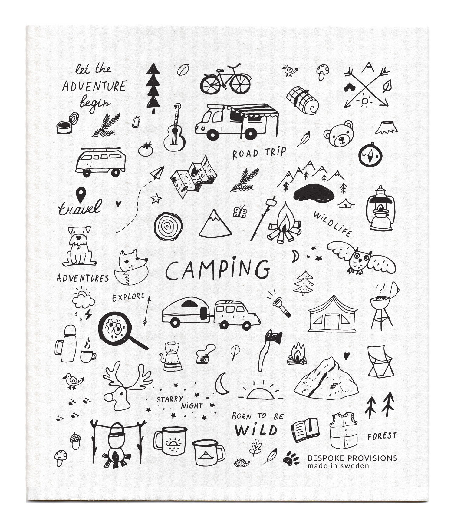 Camping Swedish Dishcloth - BESPOKE PROVISIONS