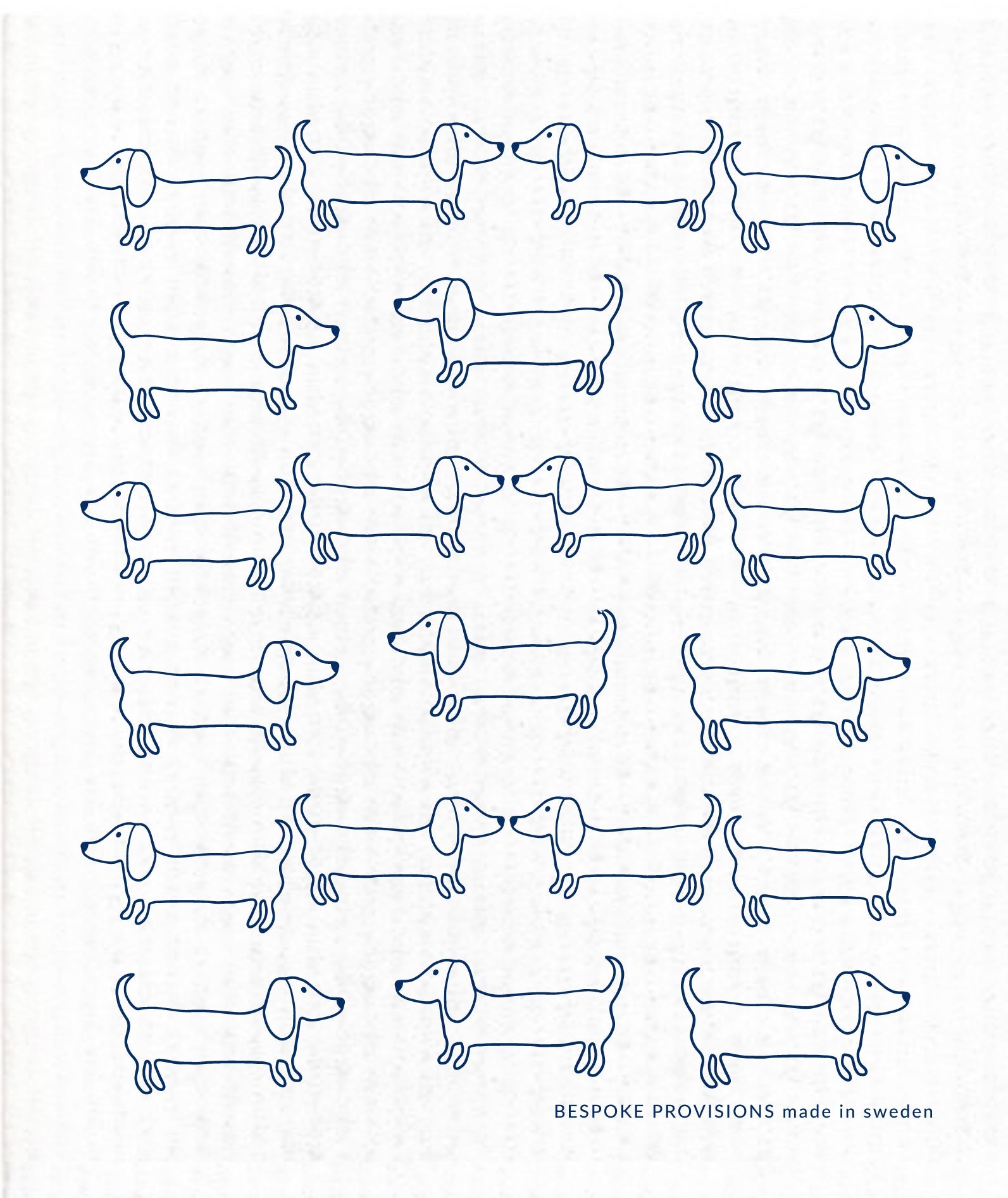 Dachshunds Swedish Dishcloth - BESPOKE PROVISIONS