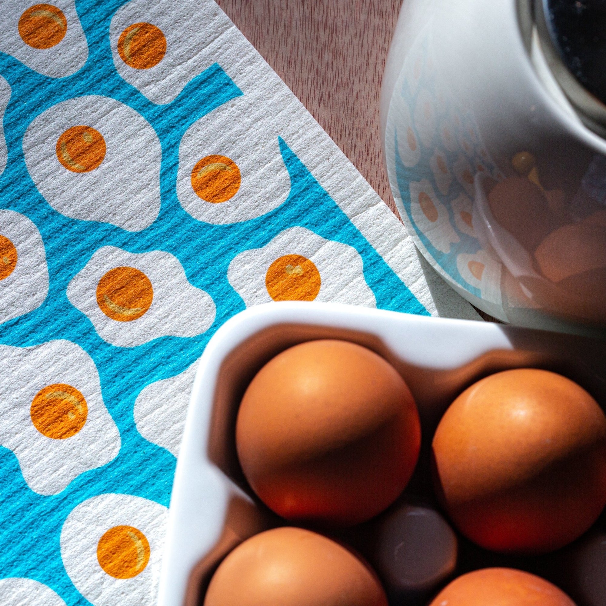 Eggs Swedish Dishcloth - BESPOKE PROVISIONS