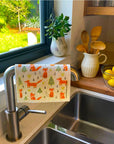 Foxes with Trees Swedish Dishcloth - BESPOKE PROVISIONS