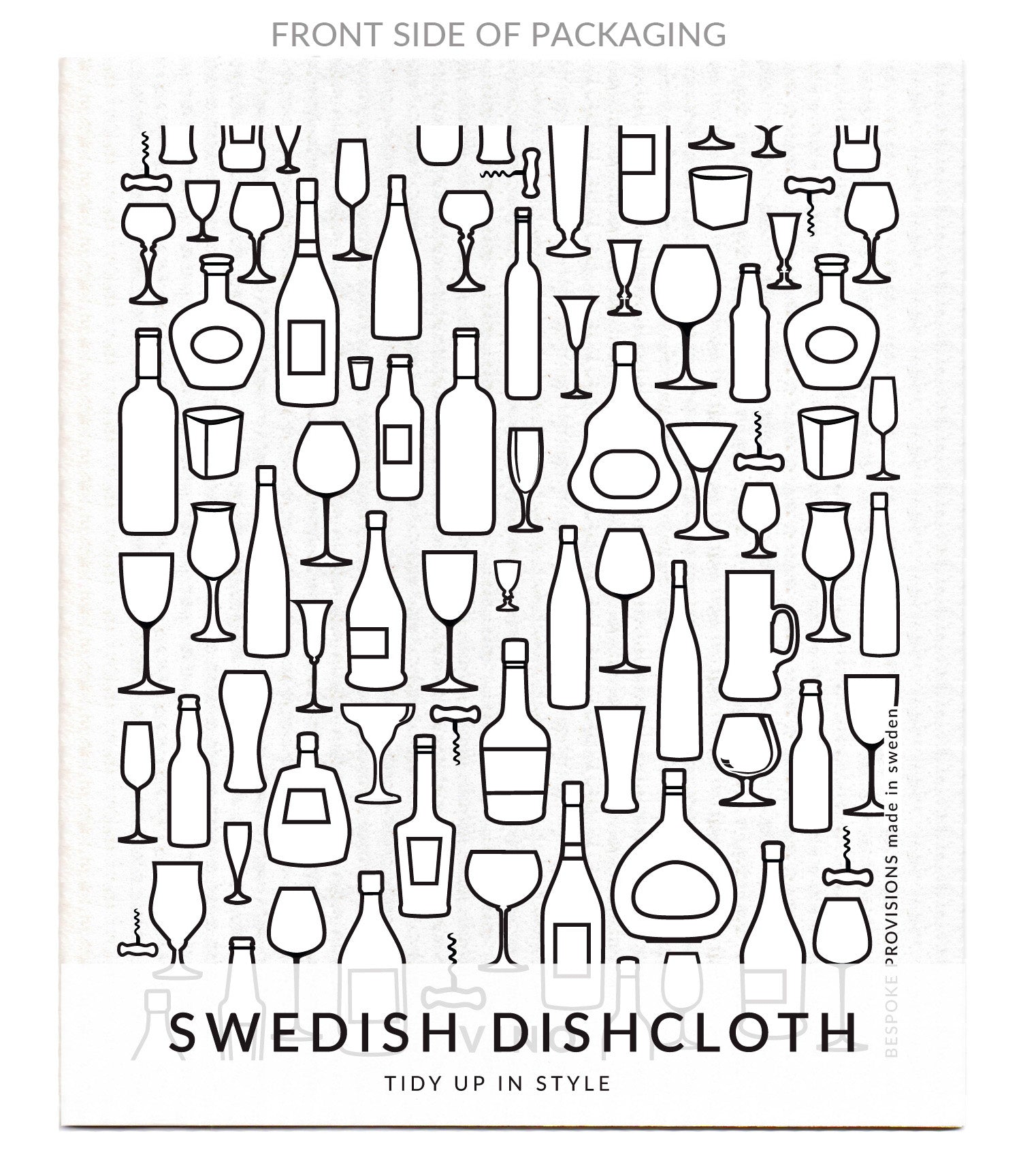 Happy Hour Swedish Dishcloth Set of 3 - BESPOKE PROVISIONS