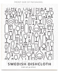 Happy Hour Swedish Dishcloth Set of 3 - BESPOKE PROVISIONS