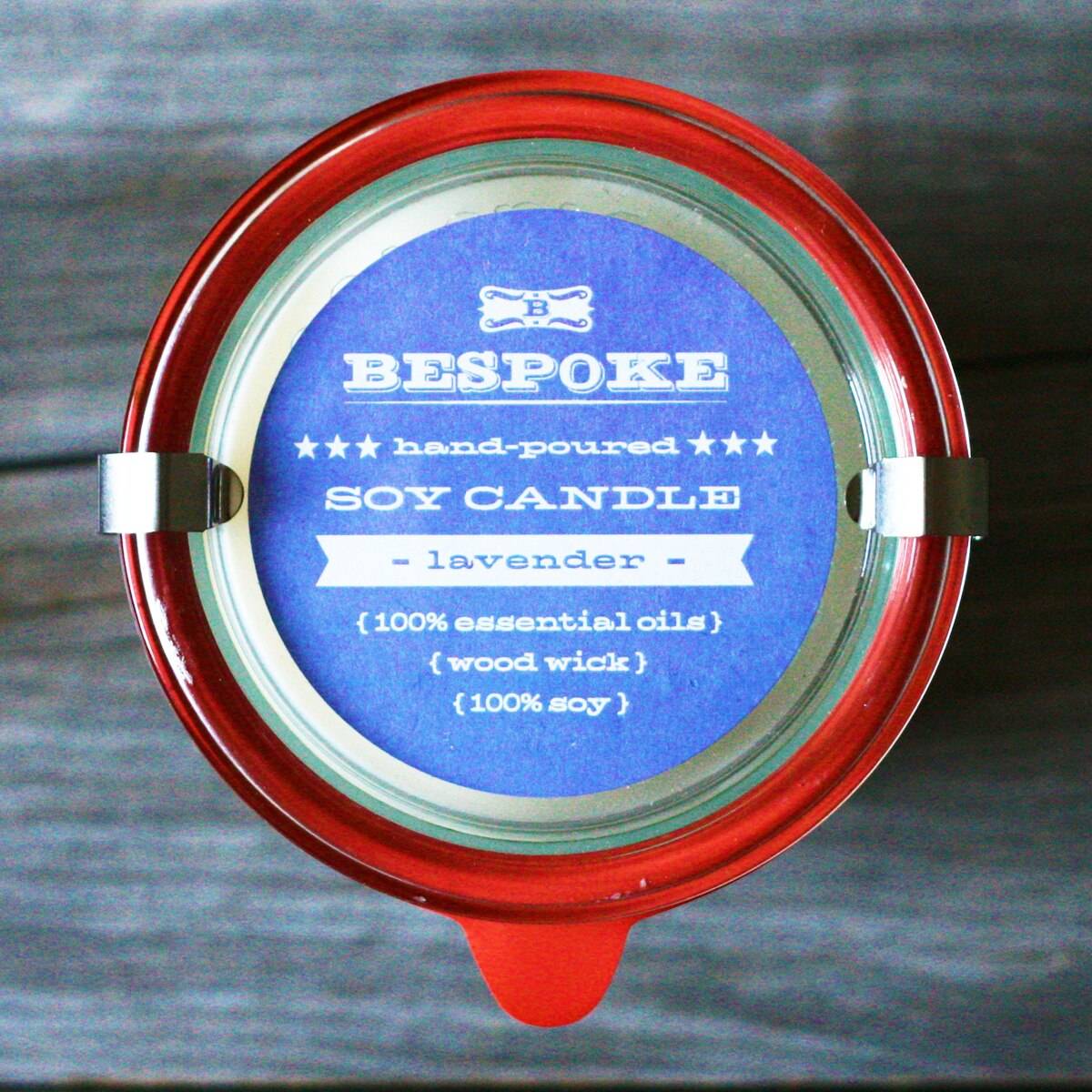 Lavender Wood Wick Soy Candle - BESPOKE PROVISIONS