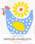 Periwinkle Hen Swedish Dishcloth - BESPOKE PROVISIONS