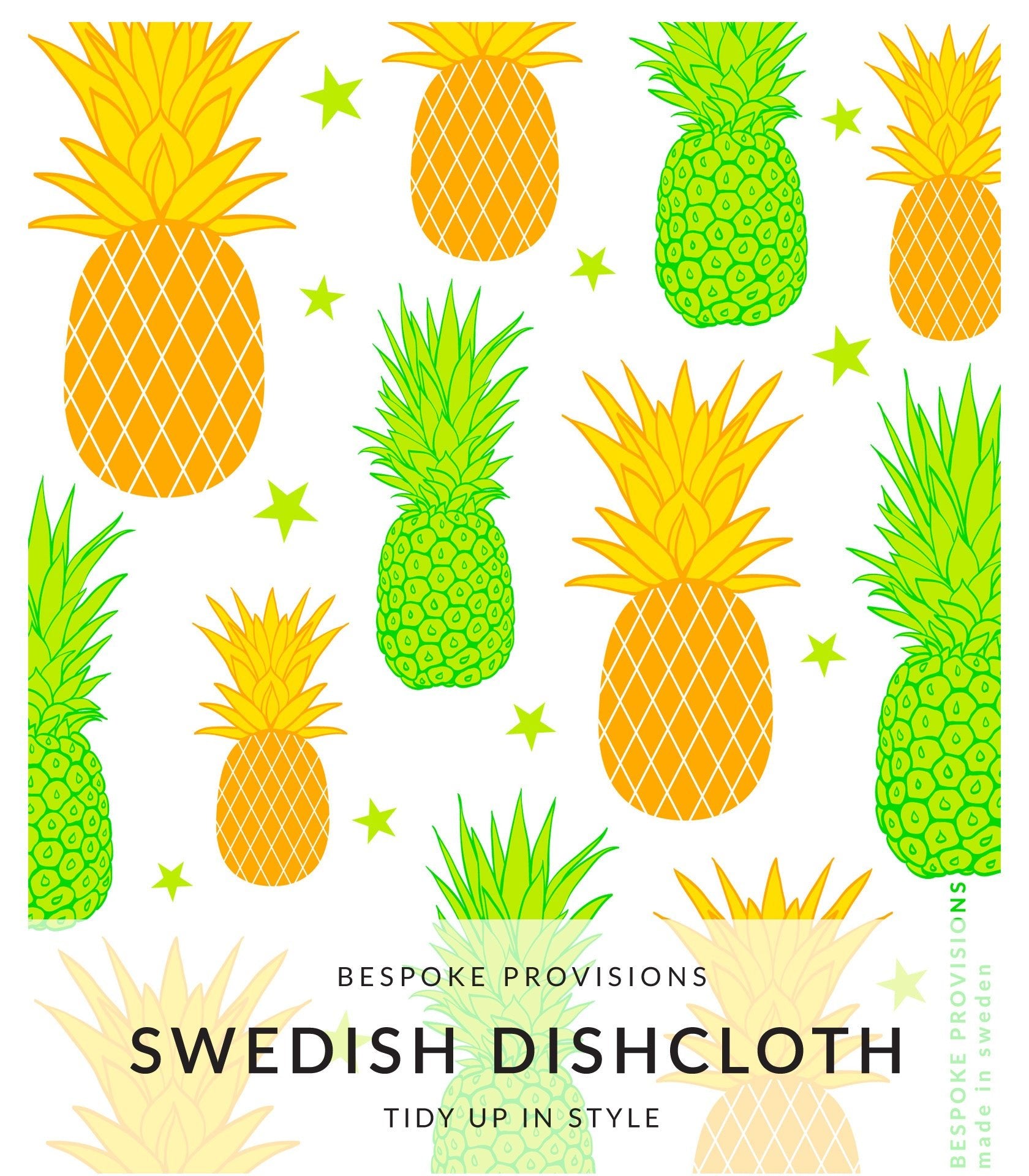 Pineapples Swedish Dishcloth - BESPOKE PROVISIONS