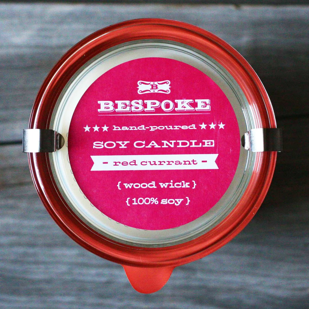 Red Currant Wood Wick Soy Candle - BESPOKE PROVISIONS