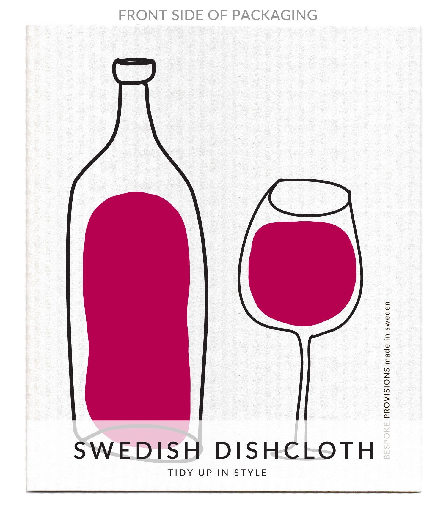 Red Wine Swedish Dishcloth - BESPOKE PROVISIONS