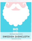 Santa Holiday Swedish Dishcloth - BESPOKE PROVISIONS