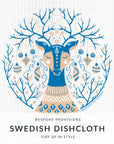 Season's Greetings Deer Swedish Dishcloth - BESPOKE PROVISIONS INC