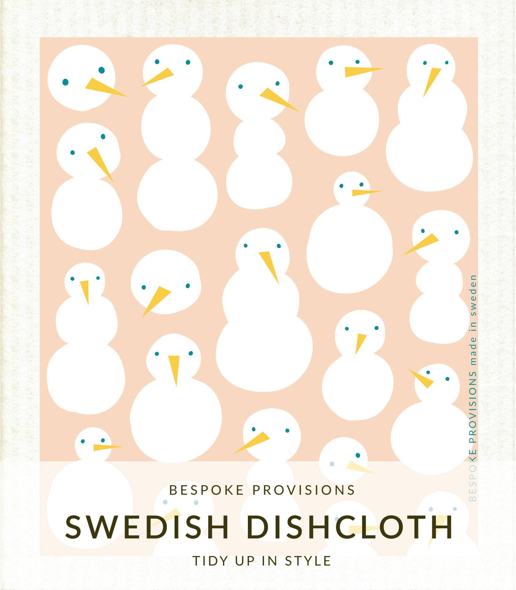 Snowmen Holiday Swedish Dishcloth - BESPOKE PROVISIONS