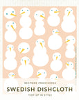 Snowmen Holiday Swedish Dishcloth - BESPOKE PROVISIONS