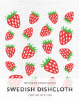 Strawberries Swedish Dishcloth - BESPOKE PROVISIONS