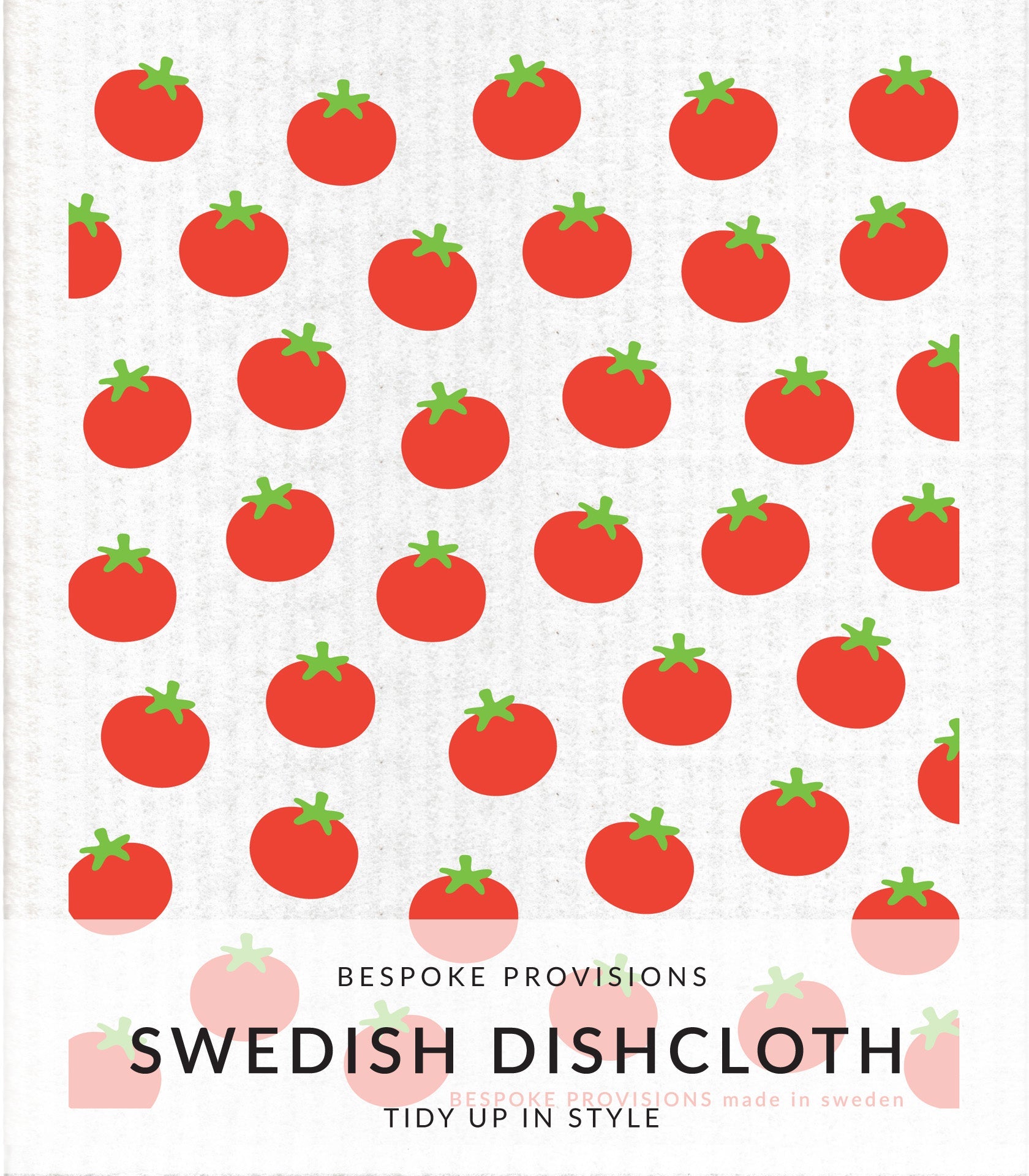 Tomatoes Swedish Dishcloth - BESPOKE PROVISIONS