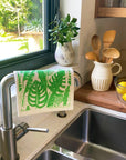 Tropical Leaves Swedish Dishcloth - BESPOKE PROVISIONS