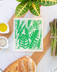 Tropical Leaves Swedish Dishcloth - BESPOKE PROVISIONS