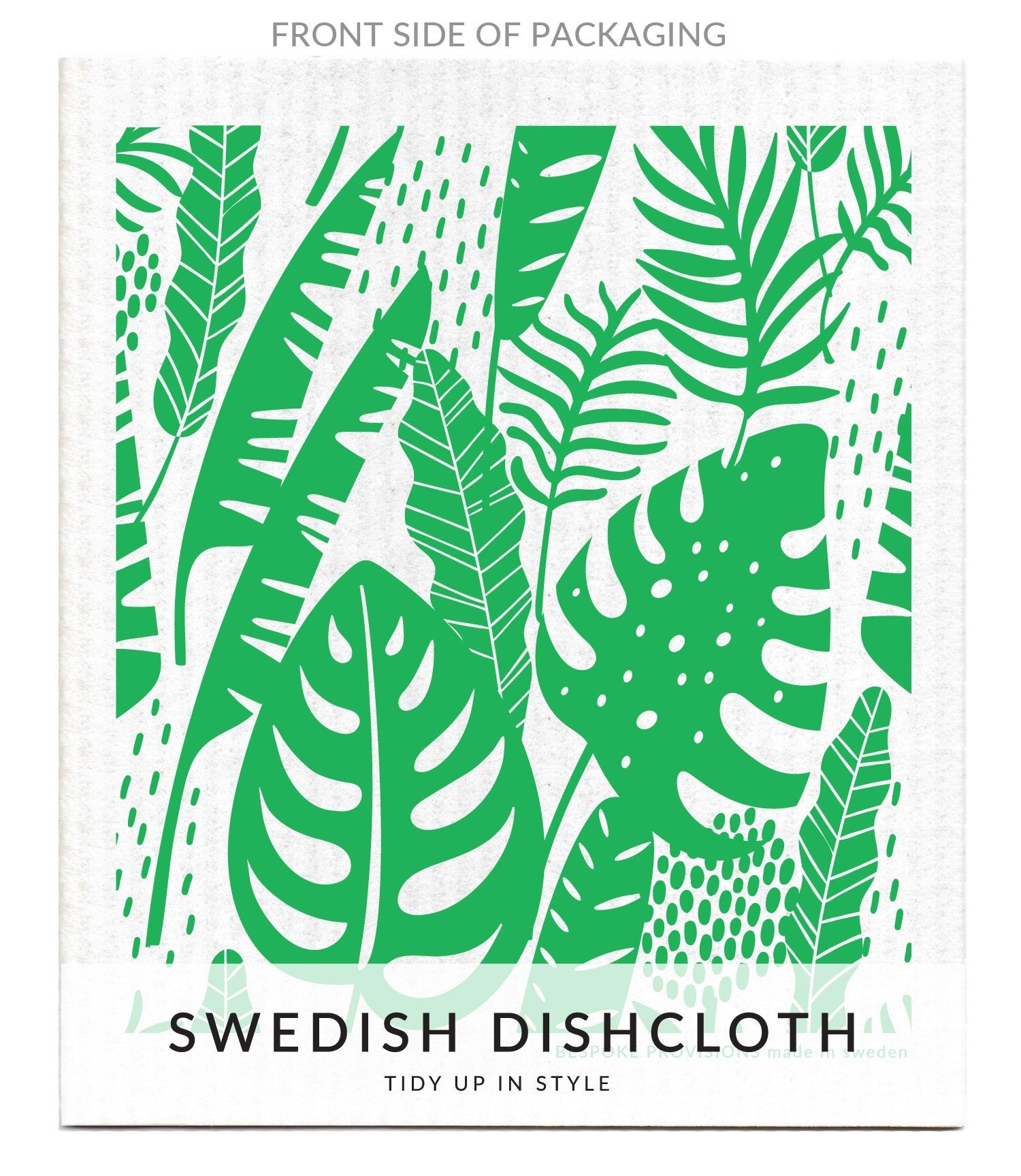 Tropical Leaves Swedish Dishcloth - BESPOKE PROVISIONS